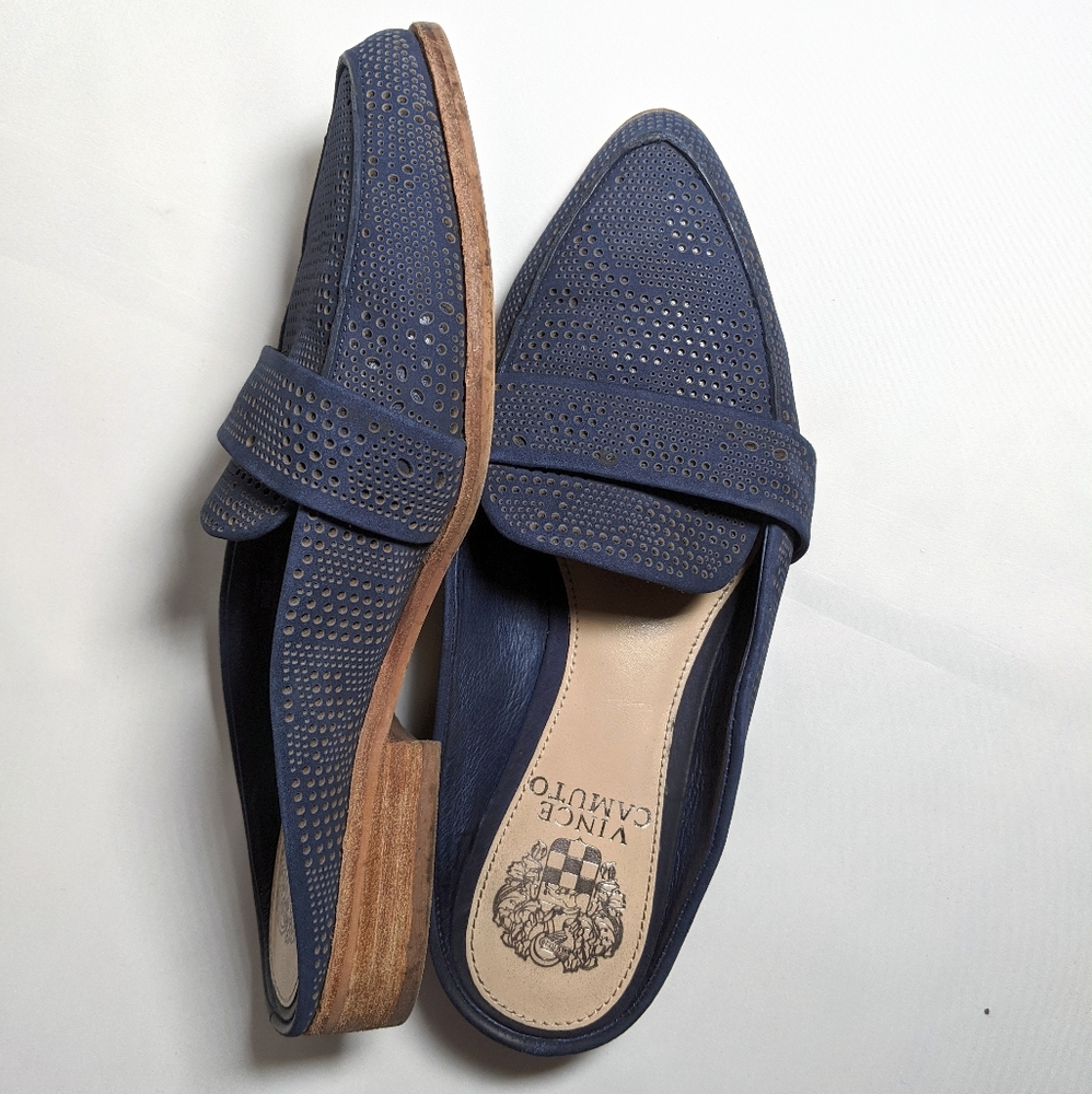 Blue Slip-On Loafers by Vince Camuto Size 6